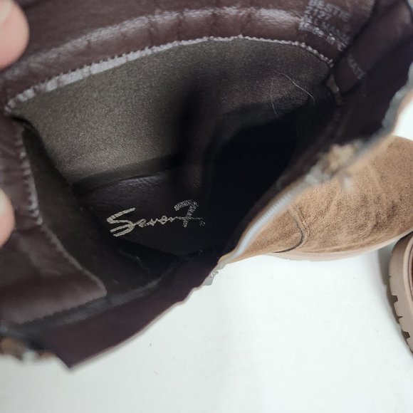 Seven for All Mankind Chelsea Boots Womens 9 Bestie Faux Brown Suede Almond Toe - Picture 6 of 9